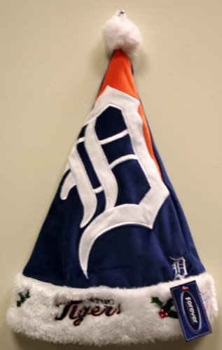 Detroit Tigers MLB Logo plush Santa Hat stadium hat