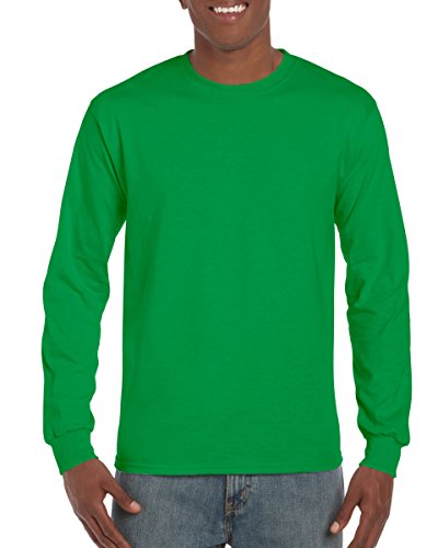 Gildan Ultra Cotton 6 Oz. Long-Sleeve T-Shirt (G240)- Irish Green,X-Large