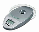 Salter 1014Svdr 3Kg/6Lb 9Oz All in One Electronic Glass Platform Kitchen Scale, Timer & Clock