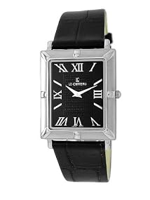Le Chateau Men's Elegant Slim Leather Strap Watch #3635M-1