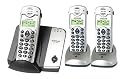 Audioline DECT 4800 Trio schnurlos Telefon, delphin-silber