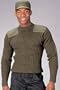 Government Style Olive Wool Commando Sweater