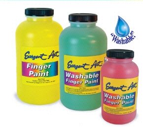 16Oz Washable Finger Paint Red