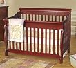 Ellis 4-in-1 Crib With Saftey Rails in Cherry Finish By Simplicity For Children