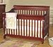 Ellis 4-in-1 Crib With Saftey Rails in Cherry Finish By Simplicity For Children