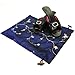 Wrapables Beautiful Embroidered Silk Travel Bag for Lingerie & Shoes - Dark Blue