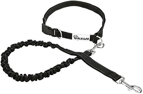 Walkum Hands Free Dog Training Leash for 30 - 100 lb. Dogs - Black 36 inch