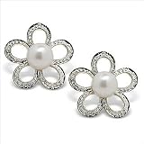 Daisy Japanese Akoya Cultured Pearl Earring