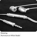 RadTech ProCable In-Ear Isolation Headset for iPhone with Microphones and Play/pause button - Color Aluminum on Silver