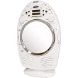 Jensen JCR-540 AM/FM Stereo Shower Radio and CD Player with Fog Resistant Mirror (White)