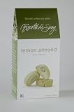 Lemon Almond Mini Biscotti - one 7oz Box - from Biscotti di Suzy/Crunchy Foods. All natural, bite sized, twice baked Italian cookie. Kosher certified.