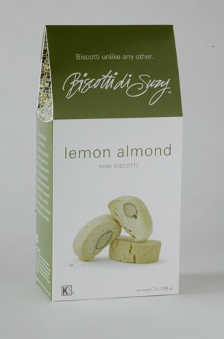 Lemon Almond Mini Biscotti - one 7oz Box - from Biscotti di Suzy Crunchy Foods. All... by Crunchy Foods