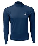 Mizuno Men's Premier Stretch Long Sleeve Tee (Navy, XX-Small)