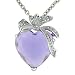 Beautiful Heart and Bow Crystal Adorned