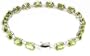 Oval Peridot Line Bracelet - JewelryWeb