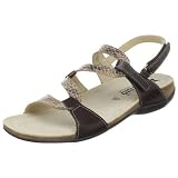 Mephisto Women's Adelie Slingback Sandal,Dark Brown Majestic/Dark Taupe Boa,6 M US