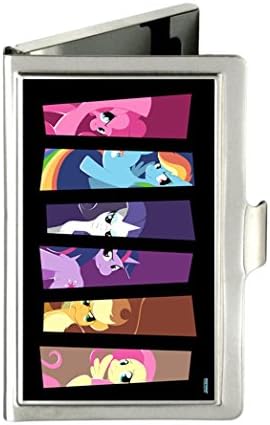 My Little Pony Friendship is Magic Custom Unique Business Name Card Wallet Holder Stainless Steel Case with gift box