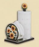 SUNFLOWER 3-D Paper Towel & Napkin Holder NICE & NEW