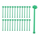 Green Shamrock Cocktail Stirrers - Box of 1000