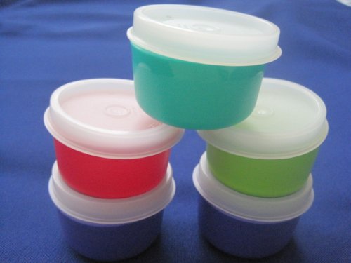 Tupperware Smidget Container 1oz Each Assorted Set 5