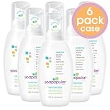 Soapopular Brand Alcohol Free SAFER4KIDS Foaming Hand Sanitizer 100ml (3.4oz) - 6 Pack Case