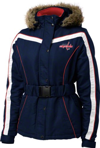 Washington Capitals Women's Gameday Blue Full-Zip Heavyweight Parka