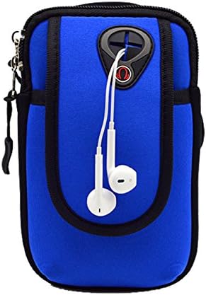 LongPal Outdoor Sport Portable Waterproof Arm Bag With Key,Money,Card,Cellphone Holder,Earphone Hole,Perfect For Cellphones Less Than 5.8",Dark Blue