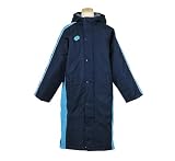 「(ロット) lotto 裏ボア付き バックロゴ中綿ベンチコート 130cm ネイビー」の画像