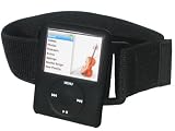 Silikon Schutz Hülle ( Skin ) in schwarz für iPod Nano 3. Generation 3rd 3G inkl. Joggingarmband Umhängeband & Displayschutzfolie