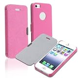 eFuture(TM) Pink Luxury Magnetic Flip Leather Case Cover fit for the new Iphone5 5G +eFutures nice Keyring