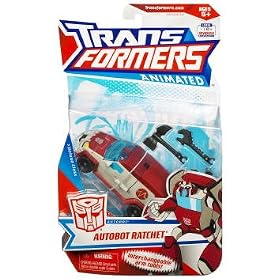 Transformers Animated Deluxe Action Figure – Autobot Ratchet with Interchangeable Arm Tools