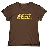 T-Shirt Woman Brown  Retro Hearth St. Vincent & The Grenadines  Country