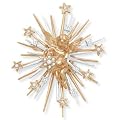 Crystal Sunburst Angel Pin