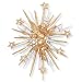 Crystal Sunburst Angel Pin