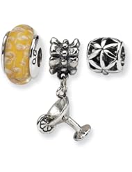 Sterling Silver Reflections Shake It Up Boxed Bead Set