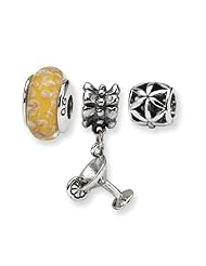 Sterling Silver s Shake It Up Boxed Bead Set by Reflection Beads, Best Quality Free Gift Box Satisfaction Guaranteed