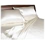 Divatex Home Fashions Royal Opulence Satin Full Sheet Set, Ivory