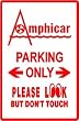 AMPHICAR PARKING sign * st classic car float