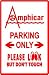 AMPHICAR PARKING sign * st classic car float