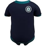 MLB Majestic Ichiro Suzuki Seattle Mariners #51 Infant Player Creeper - Navy Blue (12 Months)