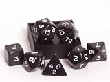 Black Opaque 7-piece Dice Set