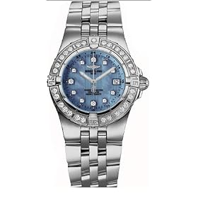 Breitling Windrider Starliner Stainless Steel Diamond Ladies Watch A7134053/B798