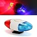 Mini Waterproof Shockproof Police Light LED 5 Flash Mode Bicycle Bike Cycling Rear Light Safety Warning Tail Light Lamp Bike Accessories (3 Flash Mode)