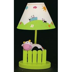 Sue Bee Ginna Nursery Children's Lamp - Cow