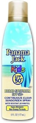 Panama Jack Kids Continuous Clear Sunscreen Spray SPF 50 6 fl oz (177 ml)