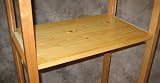 24wide Solid Unfinished Wood Shelf for Simple Closet System