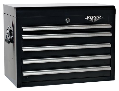 Images for Viper Tool Storage V2605BLC 26-Inch 5-Drawer 18G Steel Tool Chest, Black