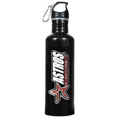 MLB Houston Astros Black Stainless Steel Water Bottle