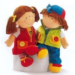 Betty Buttons Preschool Dressing Activity Doll Plush Baby Doll