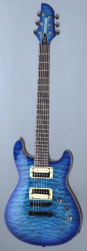 Fernandes Dragonfly Standard Electric Guitar – See Through Blue Burst